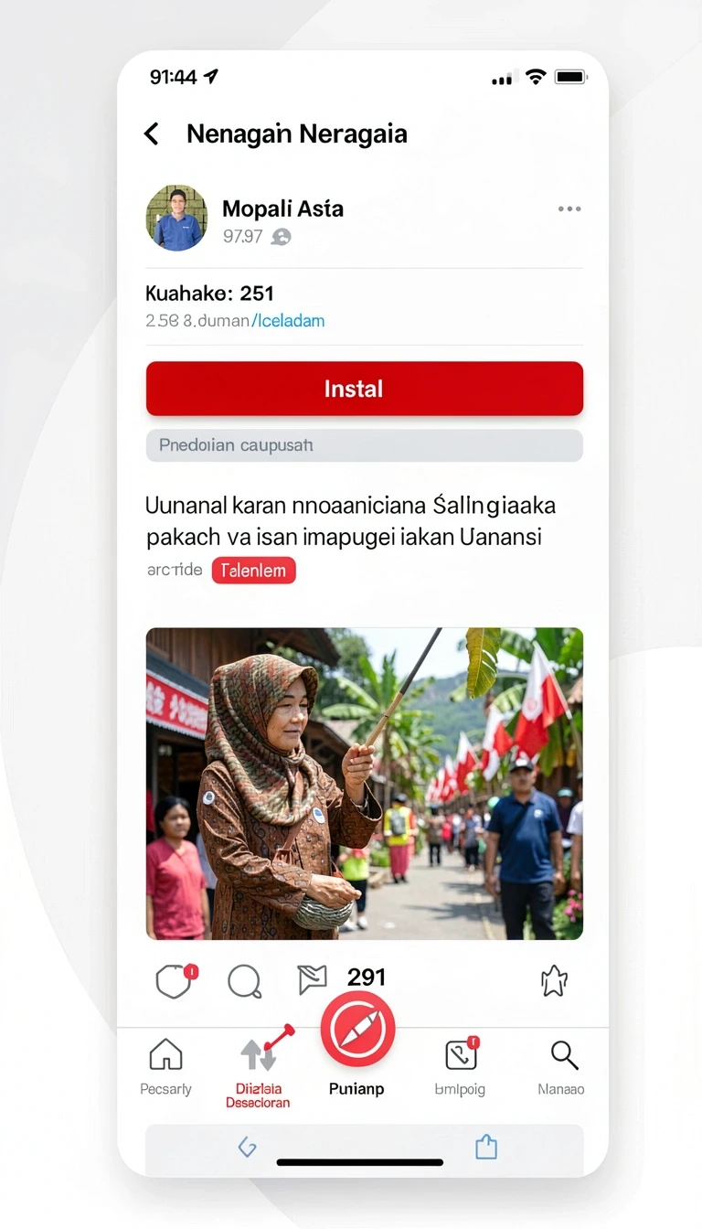 Tampilan antarmuka naga4d di Android